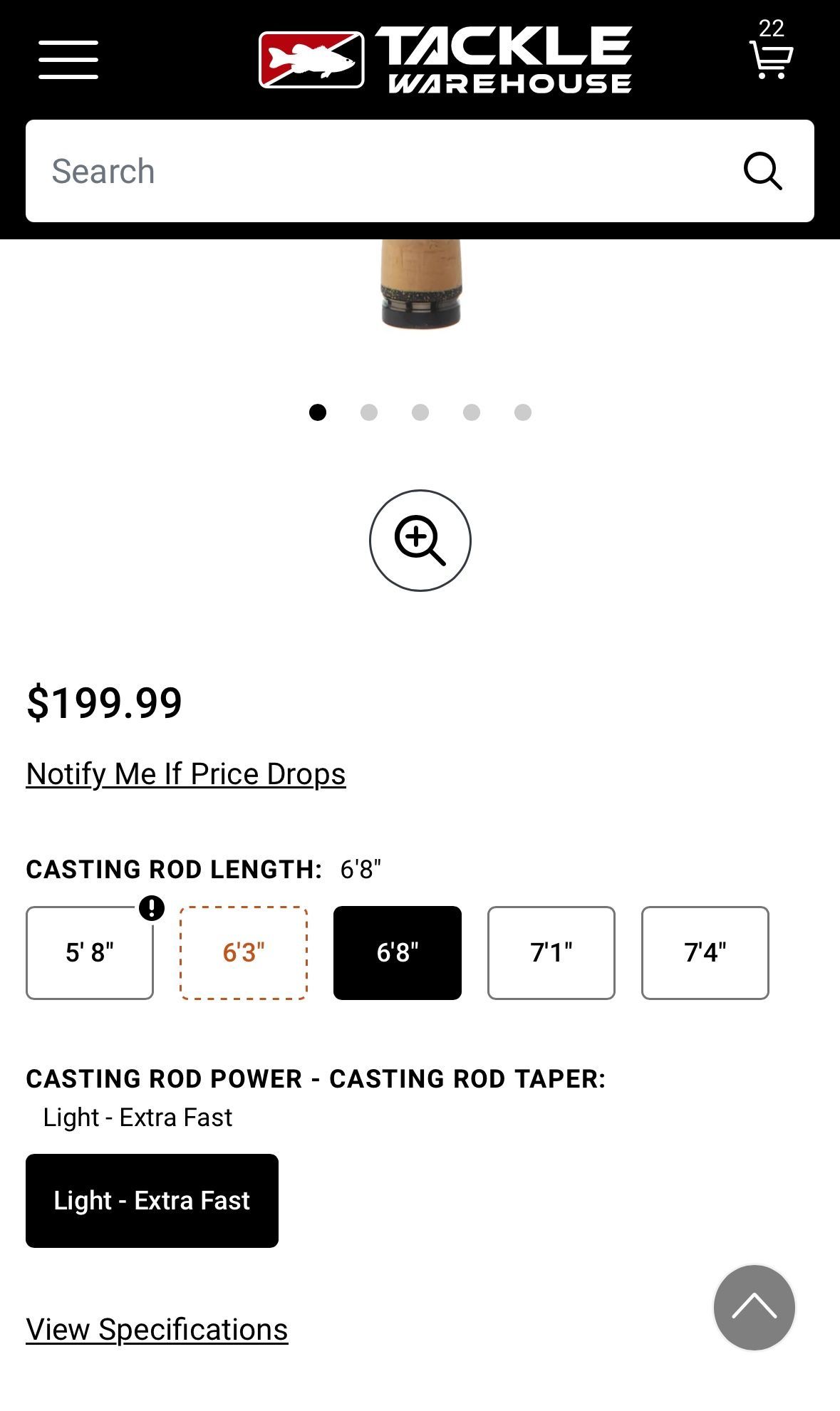 Phenix Classic BFS Casting Rod