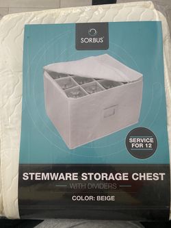 **** New****Stemware Storage Chest