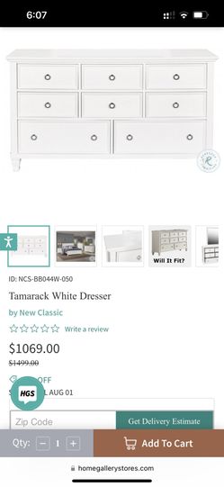 Tamarack White 8 Drawer Dresser for Sale in San Diego, CA - OfferUp