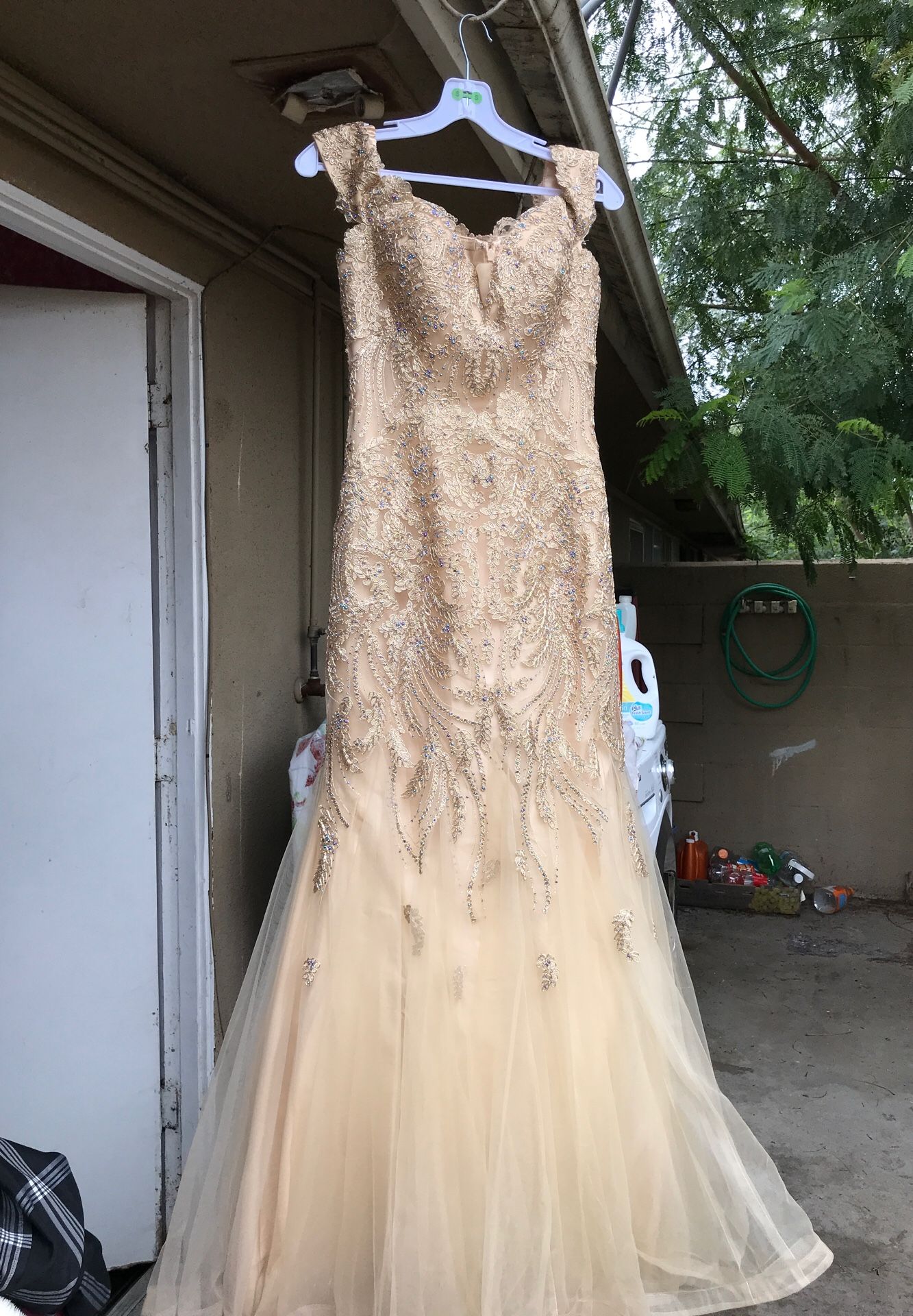 Gold Prom Dress ✨