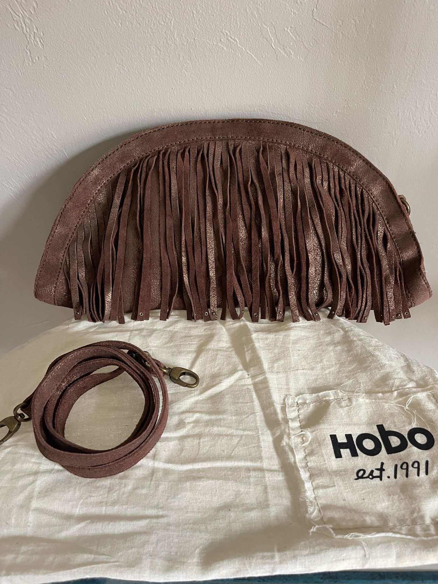Hobo Brand Suede Fringe Handbag