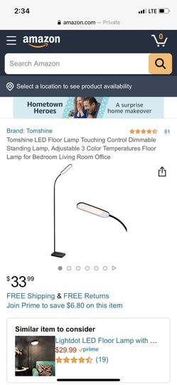 LED Floor Lamp brand new in a box sealed