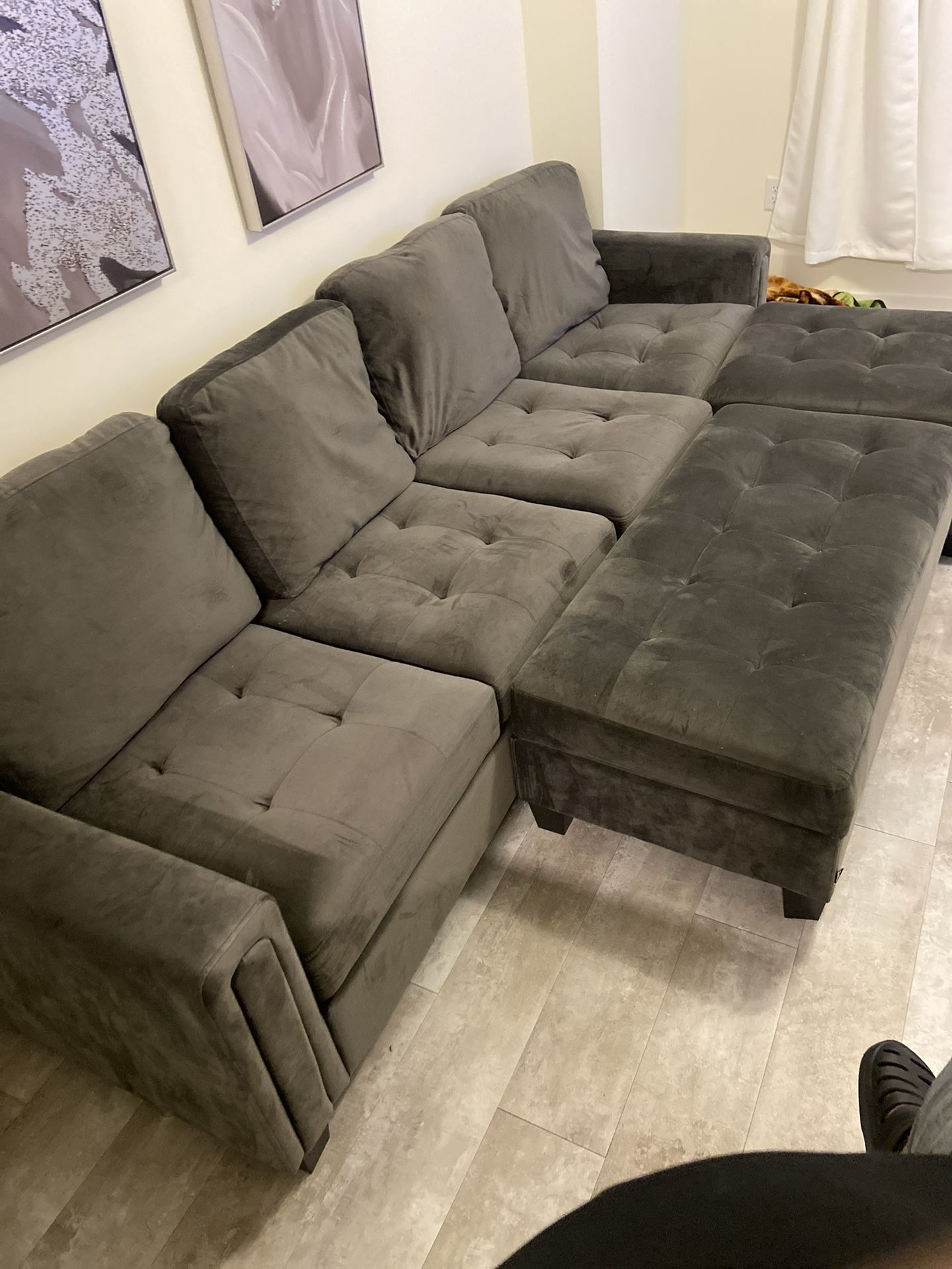 Grey Couches And Wall Art For Sale! Miramar Area