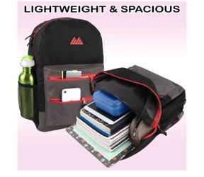 Black and Red Everyday Backpack