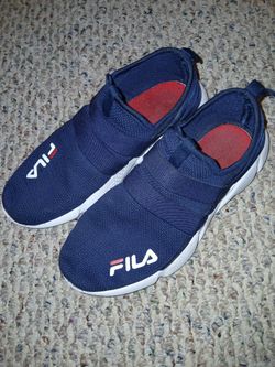 Blue Fila Shoes Size 4.5