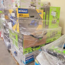 Pallets With Pressure Washer, Mower And More