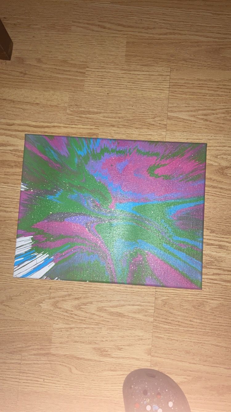 “Hazy Night” Spin Art