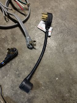 Two 220 cables and one adapter