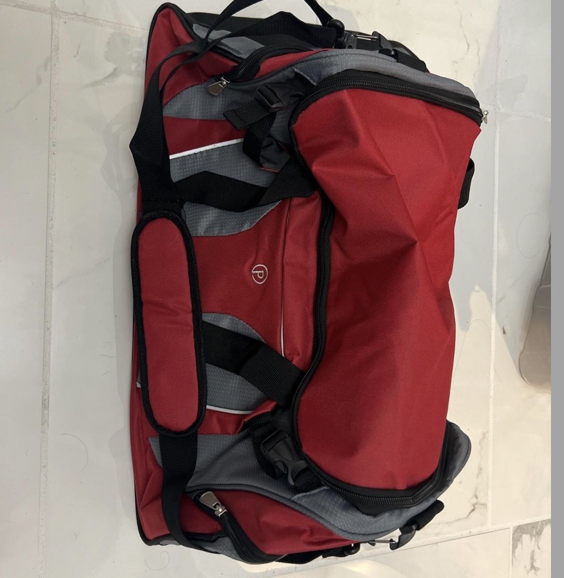 22” Red Gym Bag