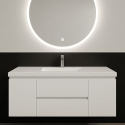 Bathroom vanity floating