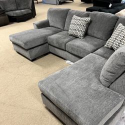 Double Chaise Nice Sectional 