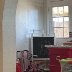 Wood Art Easel + Montessori Slide/Swing