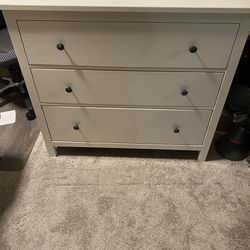 IKEA Three Drawer Dresser, White