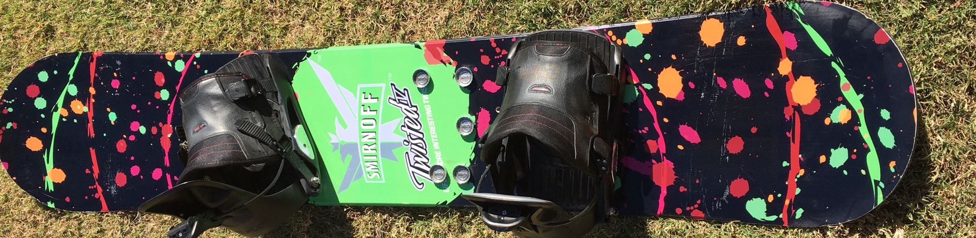 Rare LIMITED EDITION SMIRNOFF Twisted Tea Snowboard 152cms