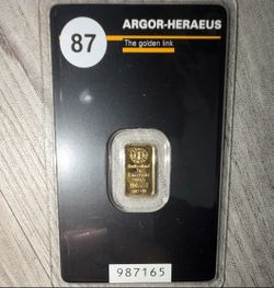 1 gram gold bar