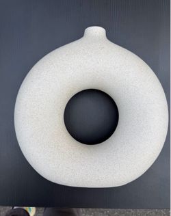 Modern Ceramic Donut Vase