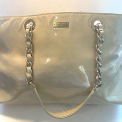 Kate Spade Cream Patent Leather Tote  