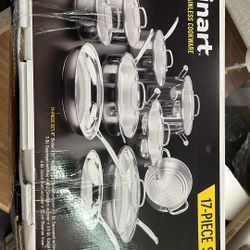Cuisinart CHEF’S Stainless Cookware 17 Piece Set 