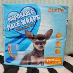 Diaposable Male Wraps Dog