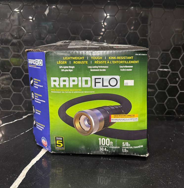 Teknor Rapid Flo 5/8 in. x 100 ft. Compact Garden Hose