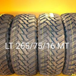 4 New Tires For Sale 265/75/16 LT MT Mud Terrain We Service Motorcycle Tires