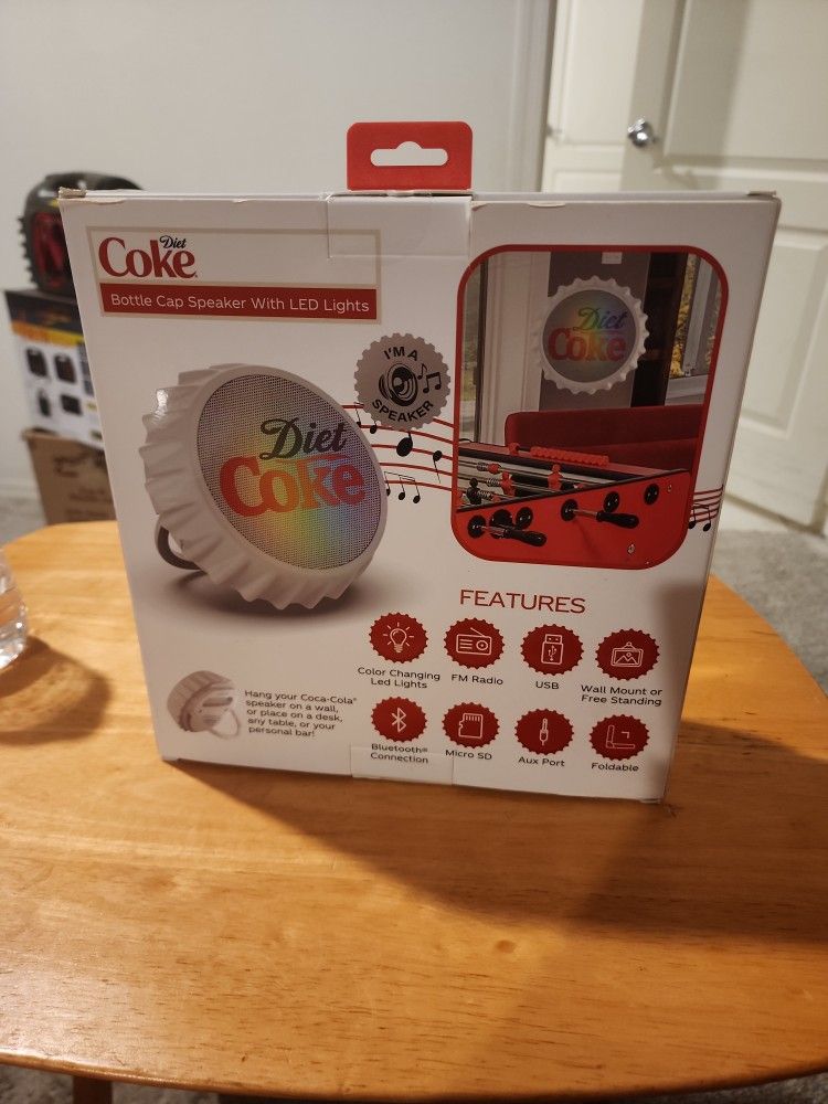 Diet Coke Speaker Whith Color Changing Led Lights
