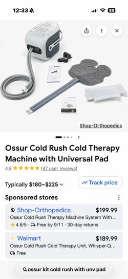 Ossur Cold Rush Cold Therapy Machine with Universal Pad