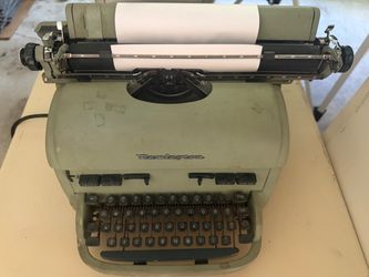 Vintage Remington Rand Typewriter Sage Green