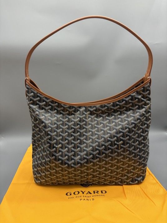 Goyard Boheme Hobo PM Shoulder Bag Pouch Brown Purse