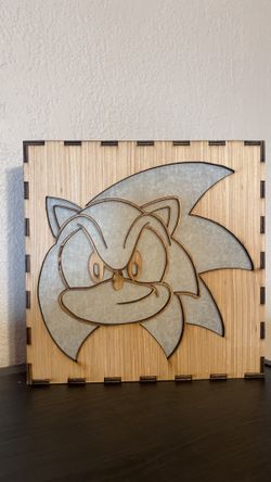 Sonic Light Up Picture In Box Frame