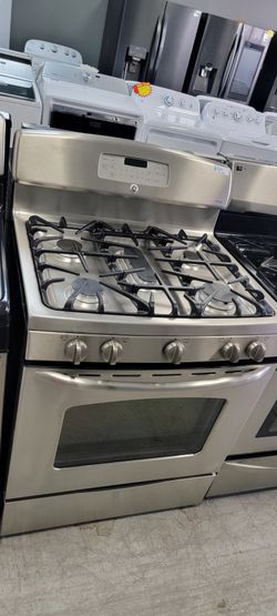 Stainless Gas Five Burners Everything Works Delivery  + Installation Available Call Or Visit Today 