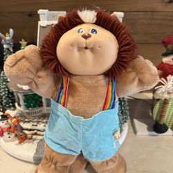 RARE Vintage 1985 All Original Coleco Cabbage Patch Kid Doll Koosa Plush Animal