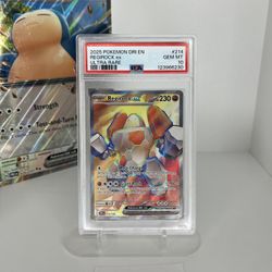 Regirock EX 214/182 PSA 10 full art - 2025 Pokemon Destined Rivals