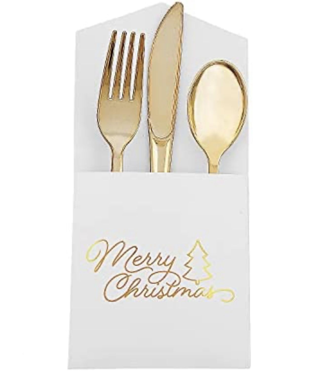 Christmas Silverware Holders 12 Count