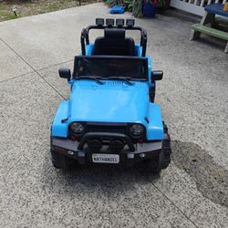 Kids Ride On Car With Remote Blue 