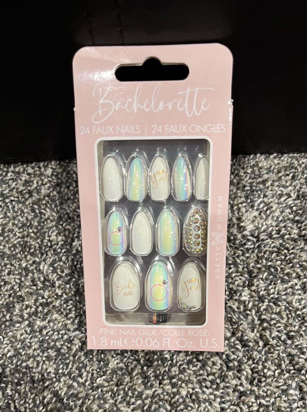 Bachelorette Faux Nails, 24 Nails Per Set, 34 Sets