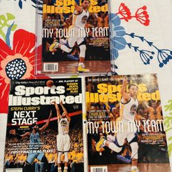 ( 3 ) Steph Curry Sports Illustrated Magazines