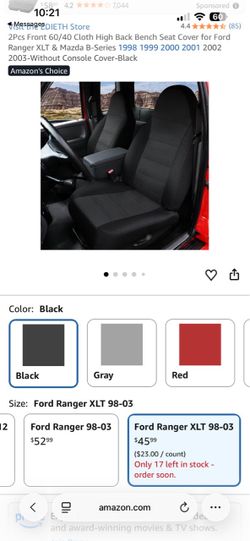 Ranger seat cover