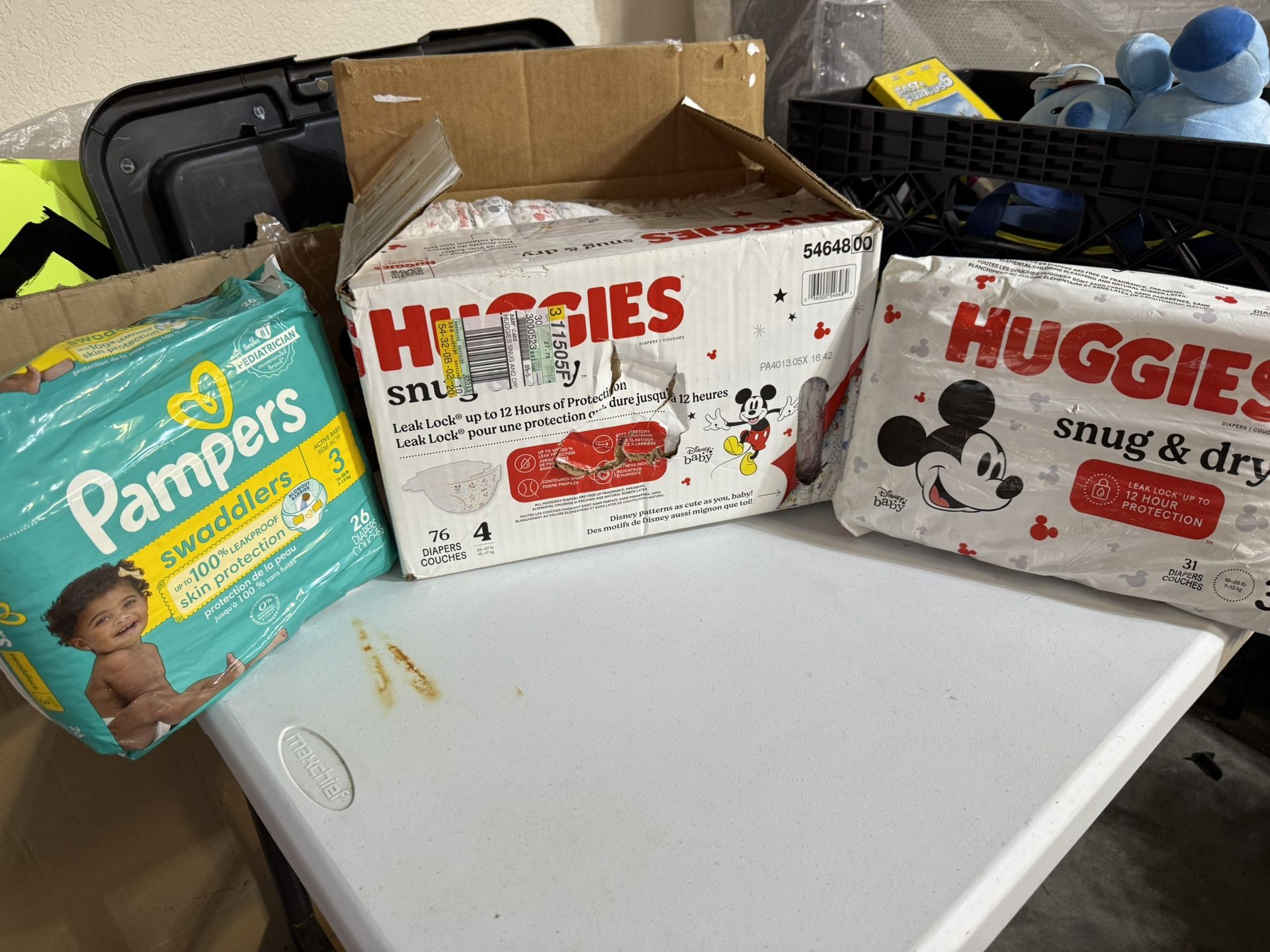 Size 3 And 4 Diapers 