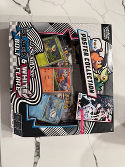 White flare & black bolt poster collection 4 packs