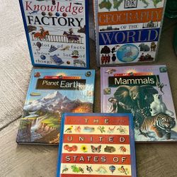 5 Assorted Informational Kids Books
