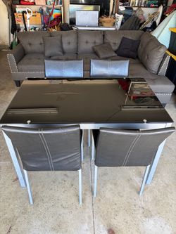 Table with four chairs