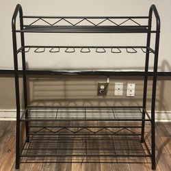 Metal Shoe Rack w/ Boot Space