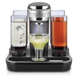 Bartesian Professional Cocktail Machine and Margarita Maker - High Capacity Bar Cocktail Mixer with 5 Premium Glass Bottles for Parties and Entertaini