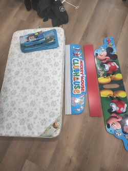 Baby Bed And Micky Mouse Stand