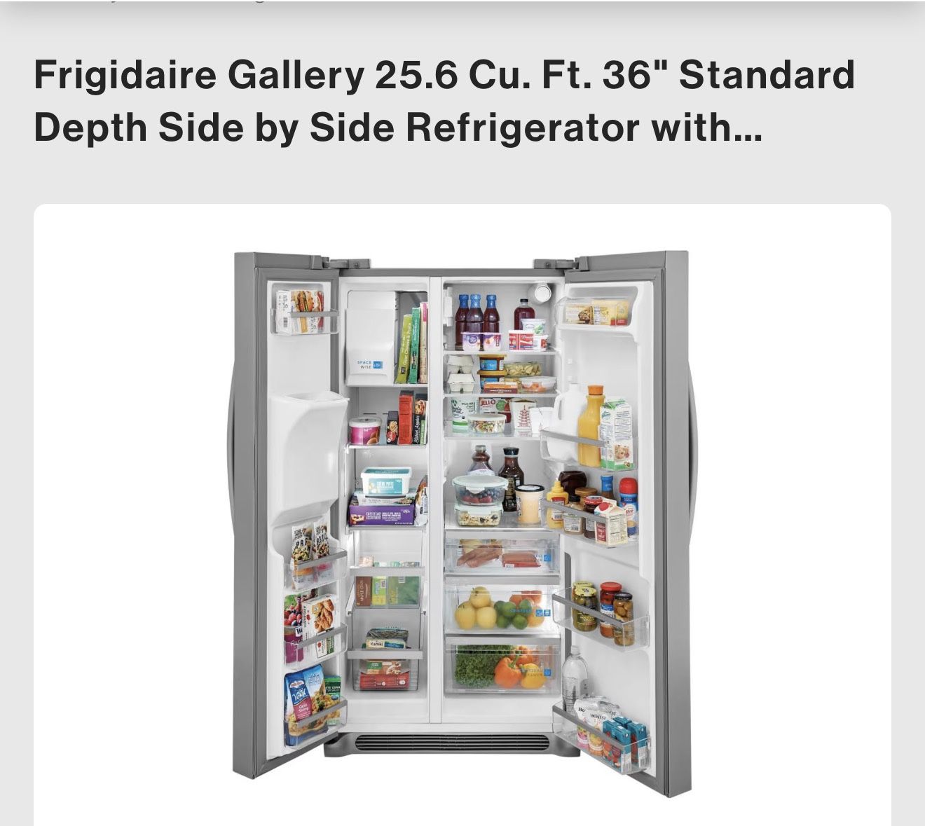New Refrigerator Frigidaire