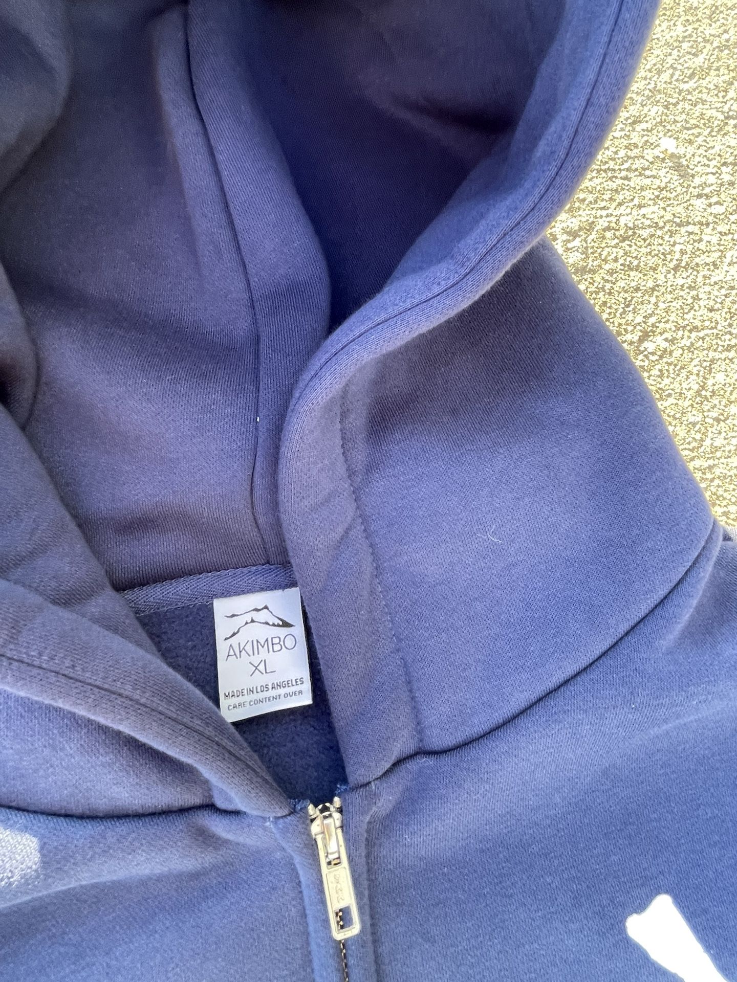 NEW Akimbo Club “NY Noodle” Full Zip Hoodie Sweatshirt Navy NEW Akimbo Club “NY Noodle” Full Zip Hoodie Sweatshirt Navy