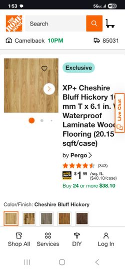 544 sq ft of 10 mm laminate flooring