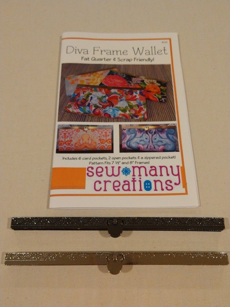 Diva Frame Wallet Sewing Pattern & 2 Metal Wallet Frames #2