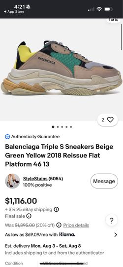 BALENCIAGA Sneakers Size 45